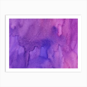 Purple Watercolor Painting Art Print