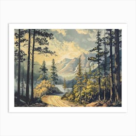 Vintage Woods 5 Art Print