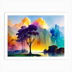 Landscape Painting 33 Art Print