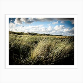 Waving grass in the Dunes // The Netherlands // Travel Photography Art Print