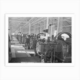 Untitled Photo, Possibly Related To Interior Of Diesel Engine Motor Plant At Oil Refinery, Seminole, Oklahoma By Art Print