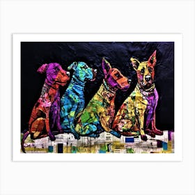 Prism Dogs - Three Dogs Art Print