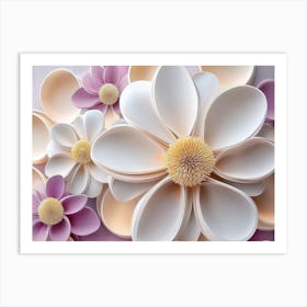 Paper Flowers 92 Art Print