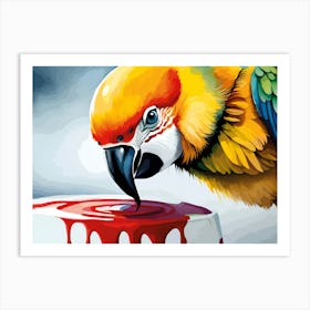 Parrot Painting Art Print