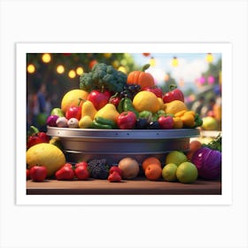 Fruit Bowl 6 Art Print