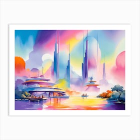 Spaceship Earth Art Print