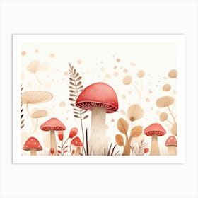 Mushroom Field Art Print