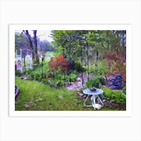 Garden In The Woods Art Print