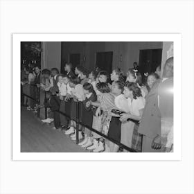 Crowds Watching Rollerskating Exhibition, Chicago, Illinois By Russell Lee Art Print