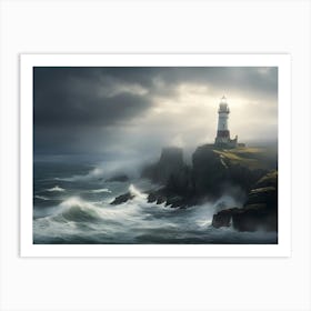 Lighthouse Paintings Art Print Art Print