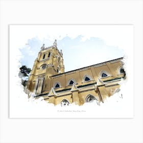 St John’S Cathedral, Hong Kong, China Art Print