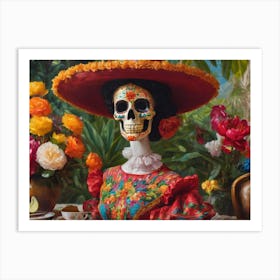 Mexican Catrina Art Print