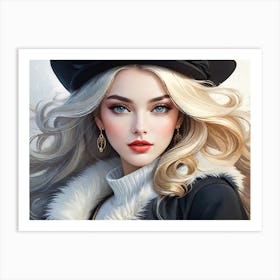 Beauty queen Art Print