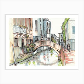 Venice Bridges Art Print