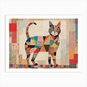 Cat Quilt Art Print