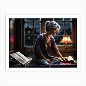 Lady Lay4 Art Print