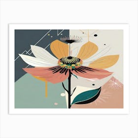 Abstract Flower 5 Art Print