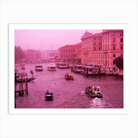 Venetian Red - Anton Maliar art photo Italy Italian photography travel Venice pink Art Print