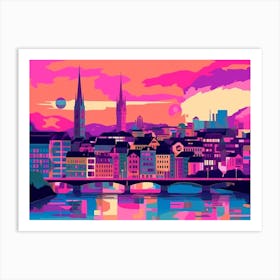 Zurich Skyline  Art Print