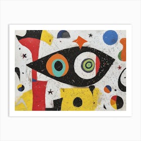 Contemporary Artwork Inspired By Joan Miro 1 Art Print