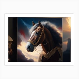 Horse Painting Art Print