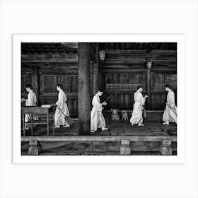 In The Sweeping Of The Temple Tokio Art Print