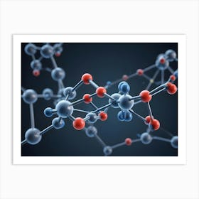 Molecule Structure 2 Art Print