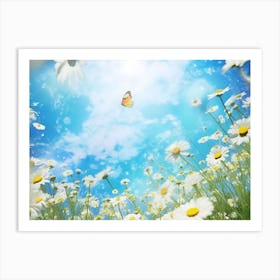 Daisies In The Meadow 5 Art Print