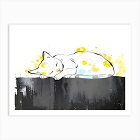 Feline Creative Cat Illustration 41 1 Art Print