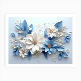 Paper Flowers 29 Art Print