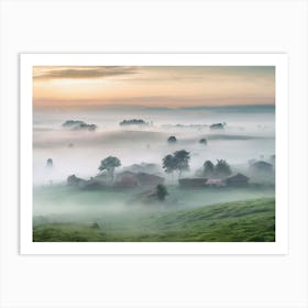 Misty Morning 5 Art Print