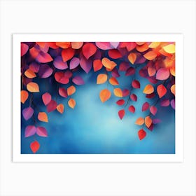 Autumn Leaves Background 1 Art Print