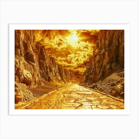 Golden Road Art Print