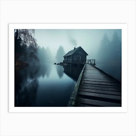 House On The Lake Art Print