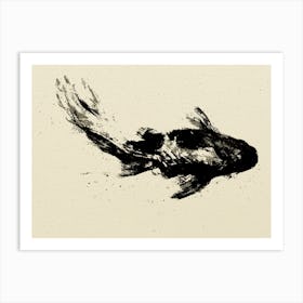 Black Koi (2) H Art Print