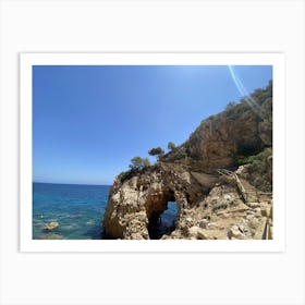 Secret Caves On The Coast | Seascape Photography Art Print Art Print