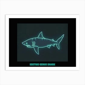 Neon Isistius Genus Shark 4 Poster Art Print