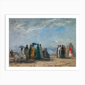 The Beach At Trouville, Claude Monet Art Print