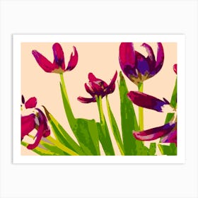 New Tulips Decay Art Print