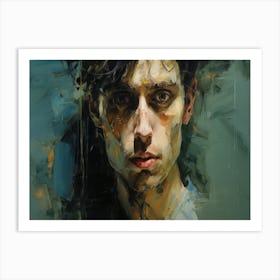 Man With Dark Hair Art Print