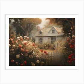 House In The Garden Art Print