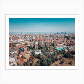 Skyline di Milano Poster Print Art Print