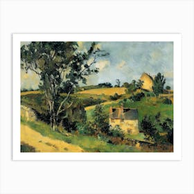 Rural Harmony Painting Inspired By Paul Cezanne Art Print