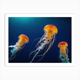 Jellyfishes 1 Art Print