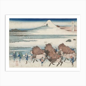 The Paddies Of Ōno In Suruga Province (1830–1833), Katsushika Hokusai Póster