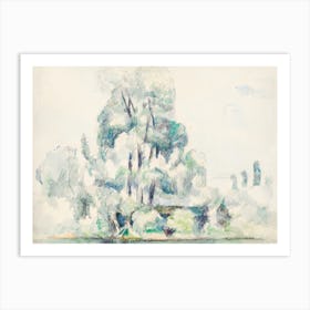 Banks Of The Seine At Médan, Paul Cézanne Art Print