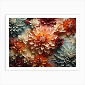 Paper Flowers 2 Art Print