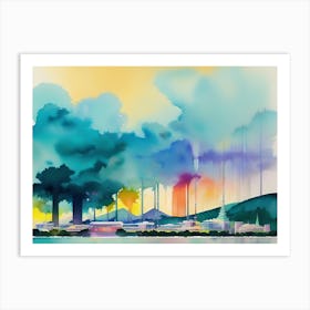 City In The Sky 5 Art Print