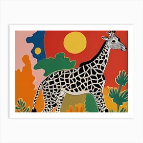 Giraffe 7 Art Print