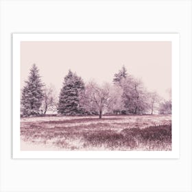 Winter Landscape in Winterberg 2 Art Print